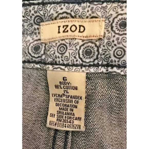NWT - IZOD Women's Capri Cropped Stretch Jeans - Size 6 - Picture 10 of 10